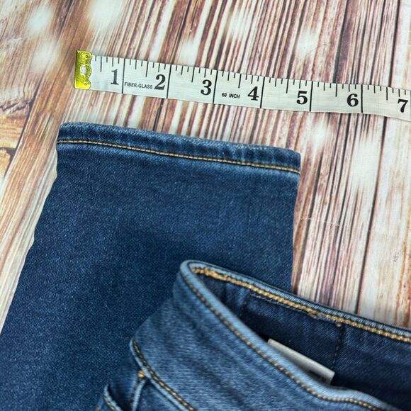 American Eagle HI RISE JEGGING Size 8 X Short Distressed Jeans Denim Pants 28x24 - Picture 9 of 14